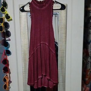 💜 3/$15💜Miss Chievous Wine Coloref Tunic Top, XL💜